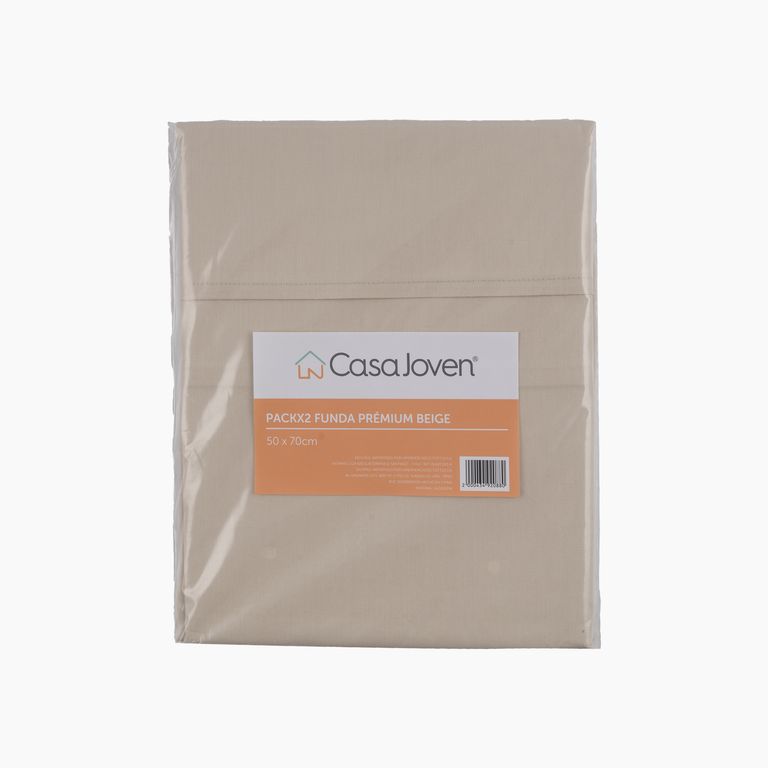 Funda Premium Beige Pack X2 50 x 70 cm