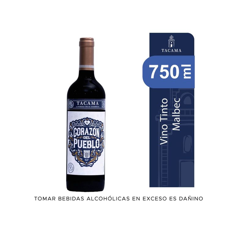 Vino Tacama Malbec Botella 750 mL