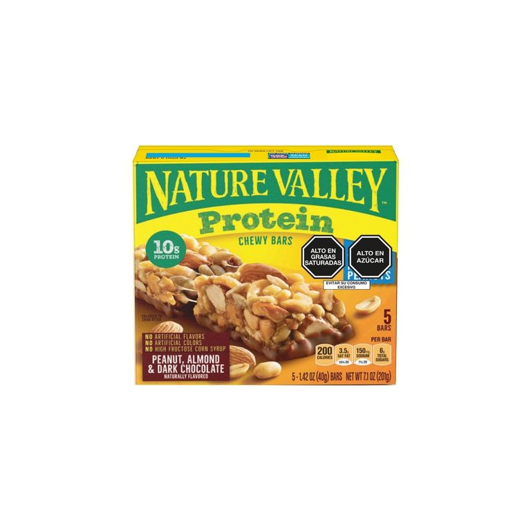 Barras de Cereal Nature Valley Chewy Protein Caja 201 g