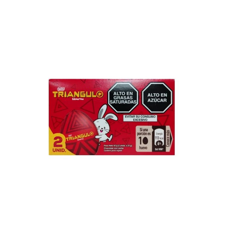 Huevo de Chocolate Triángulo Caja 2 Und