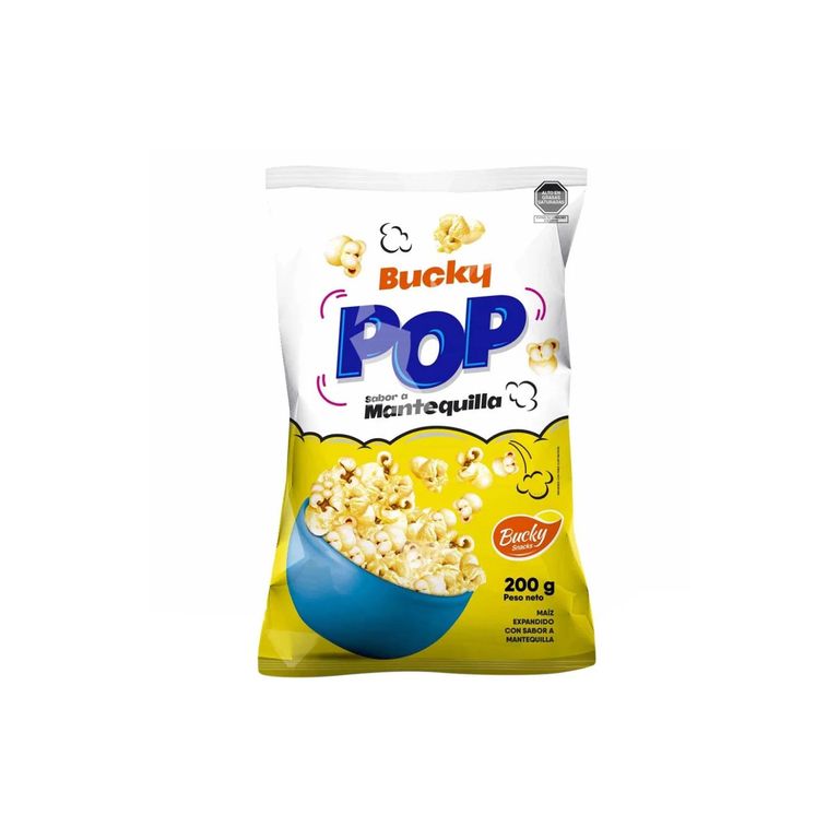 Pop Corn Bucky Snacks Mantequilla Bolsa 200 g