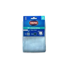 VIRUTEX - Kit Limpiavidrios de Microfibra Empaque 2 Und