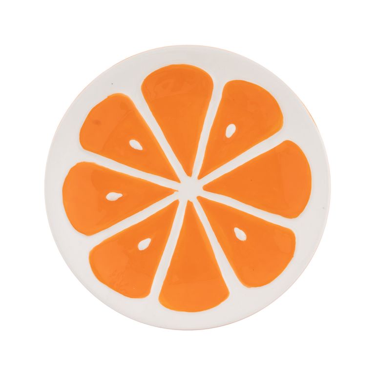 Plato Naranja Mercadito 20 cm