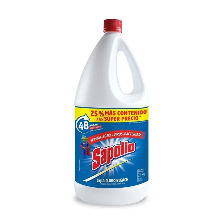 Lejía Sapolio Original Botella 2.5 Kg