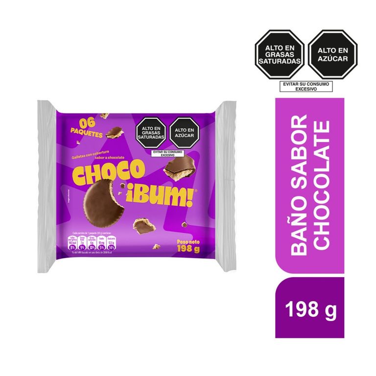 Galleta Chocobum Sixpack Empaque 198 g