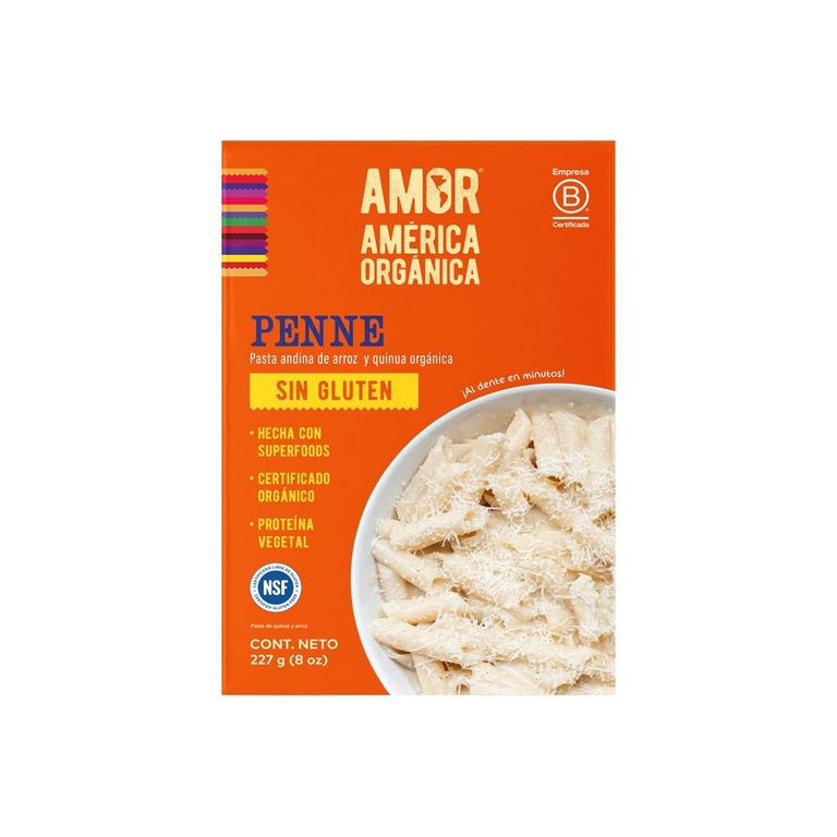 Pasta Andina Penne Amor Bolsa 227 g