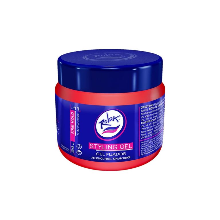 Gel Fijador Rolda Sin Alcohol Rojo Envase 250 g