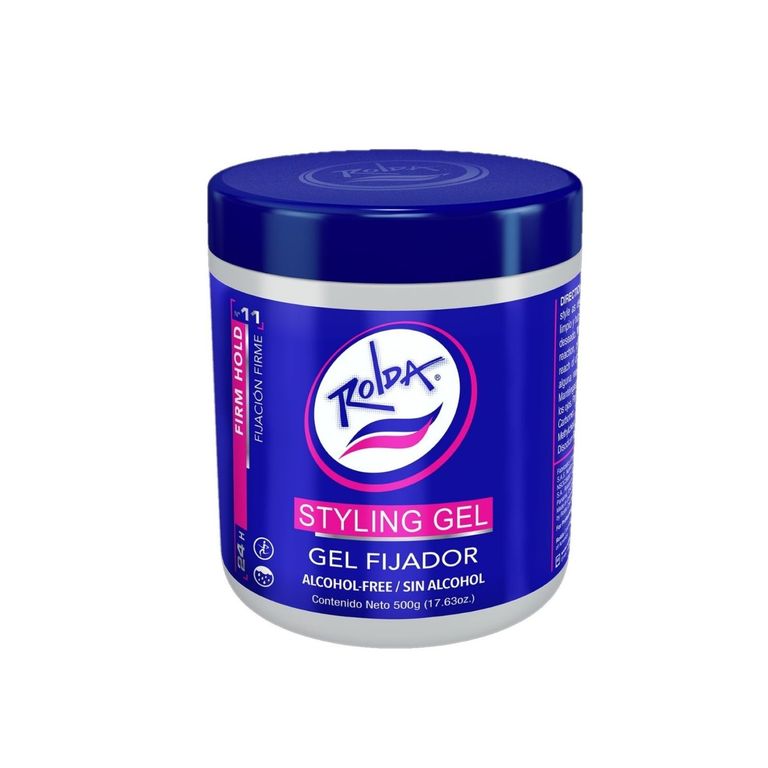 Gel Fijador Rolda Sin Alcohol Blanco Envase 500 g