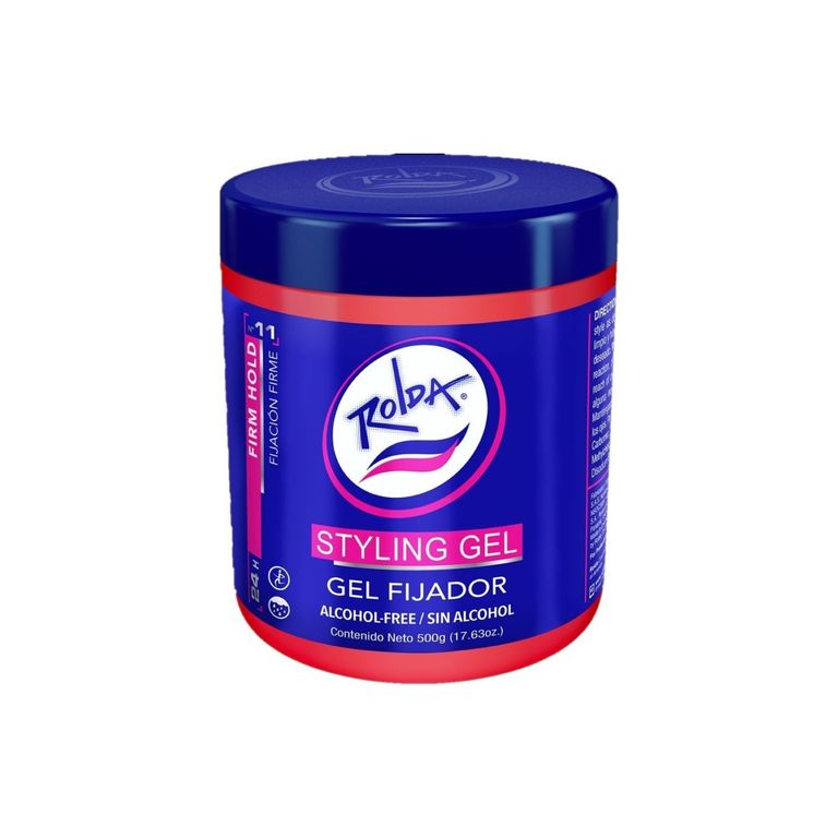 Gel Fijador Rolda Sin Alcohol Rojo Envase 500 g