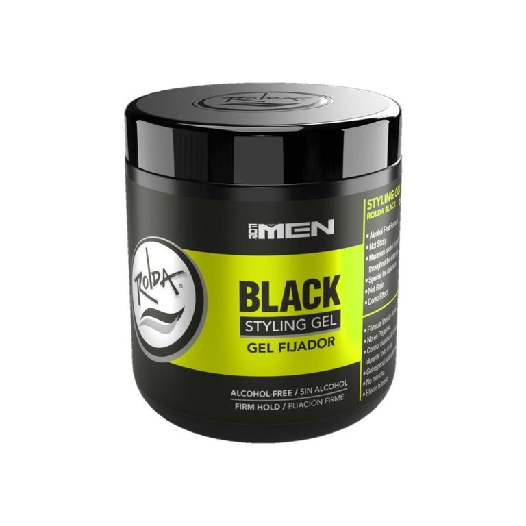 Gel Fijador Rolda Black Cubre Cana Envase 500 g