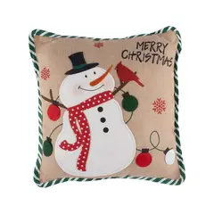 CASA JOVEN - Cojin Cuadrado Snowman Clasico