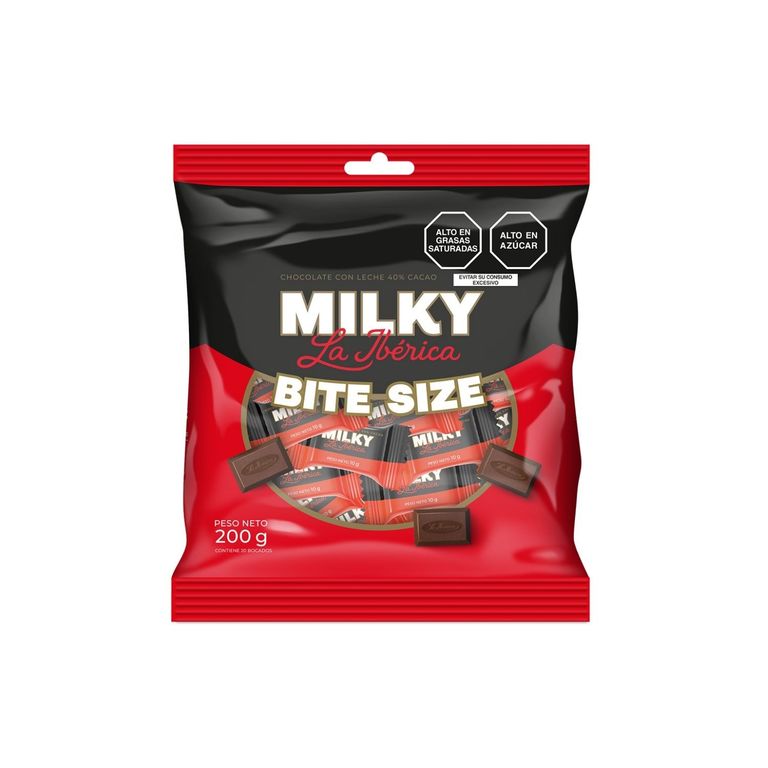 Chocolate La Ibérica Milky Bite Size Bolsa 200 g