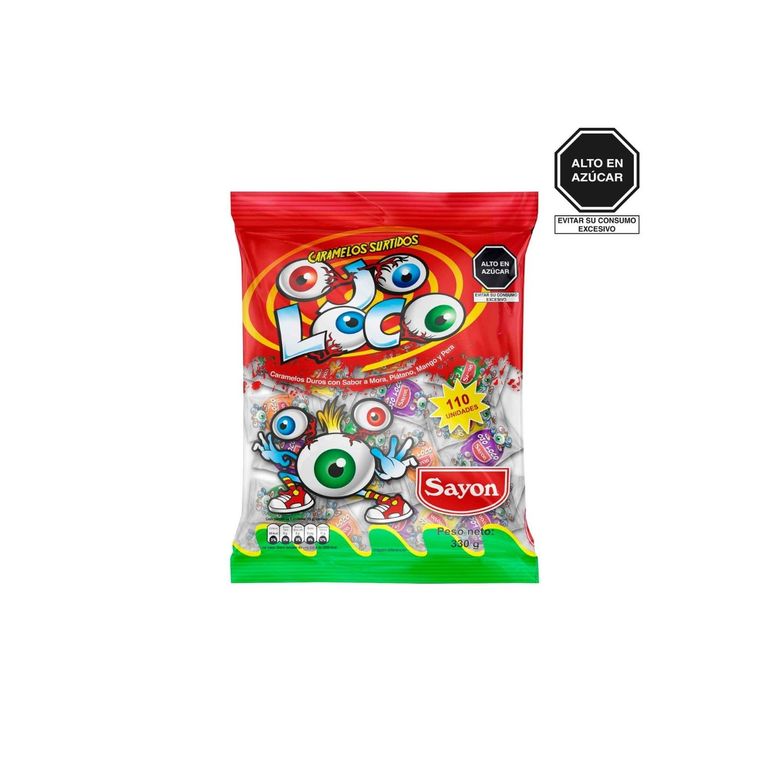 Caramelos Sayon Ojo Loco Surtido Bolsa 330 g