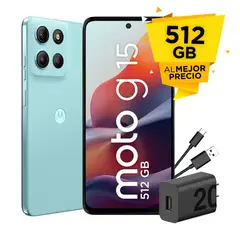 Motorola - Smartphone Moto G15 4+512GB Celeste
