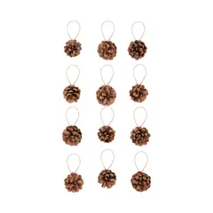 CASA JOVEN - Set x 12 Piñas Naturales Colgantes
