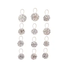 CASA JOVEN - Set x 12 Piñas Naturales Blancas Colgantes