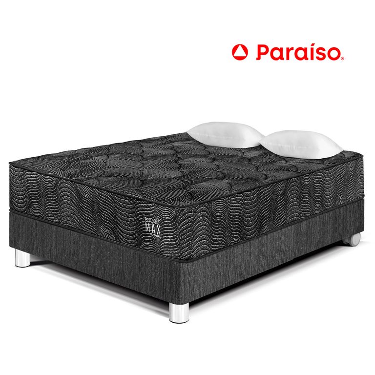 CAMA POCKET MAX BLACK 2 PLAZAS