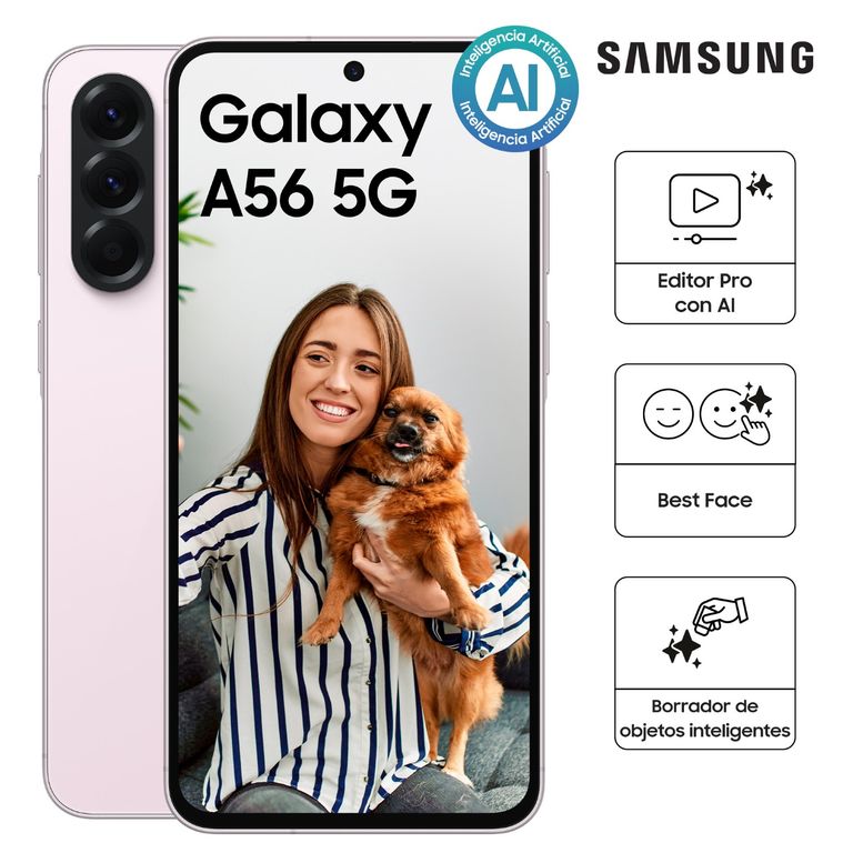 Smartphone Samsung Galaxy A56 5G 256Gb Light Pink