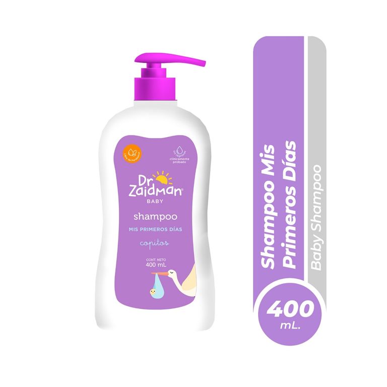 Shampoo Para Bebé Mis Primeros Días Dr. Zaidman Botella 400 mL