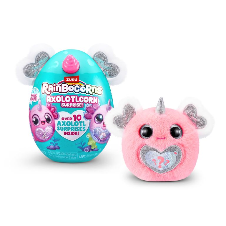 Peluche Ajolote Sorpresa Rainbocorns