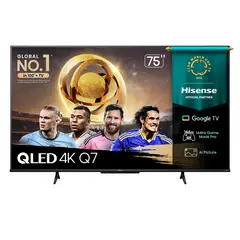 HISENSE - Televisor Hisense 75'' QLED 4K