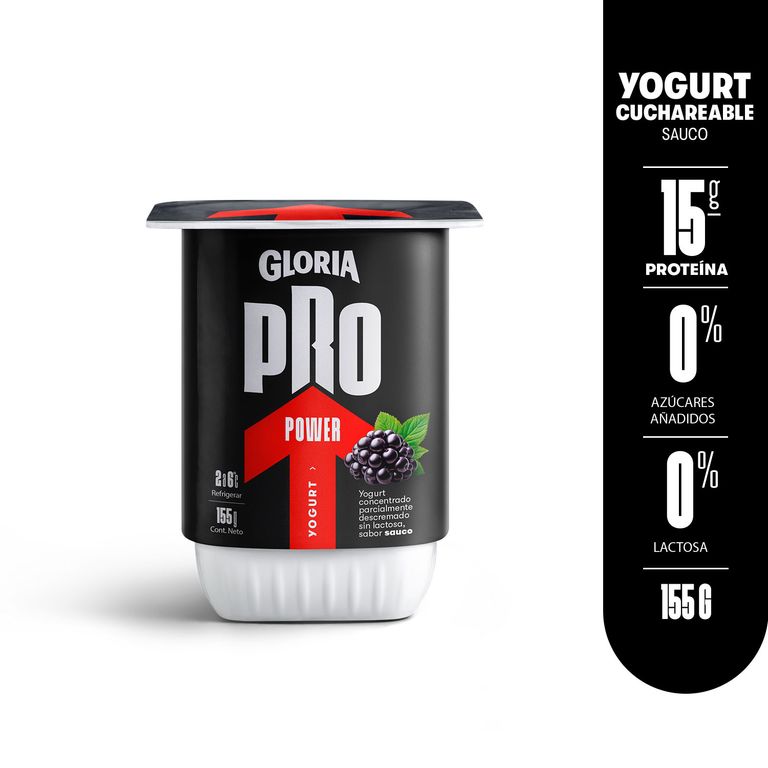 Yogurt Gloria Pro Power Sauco Envase 155 g