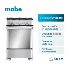 undefined - Cocina a Gas Mabe CMP6060FX1 60cm Inox