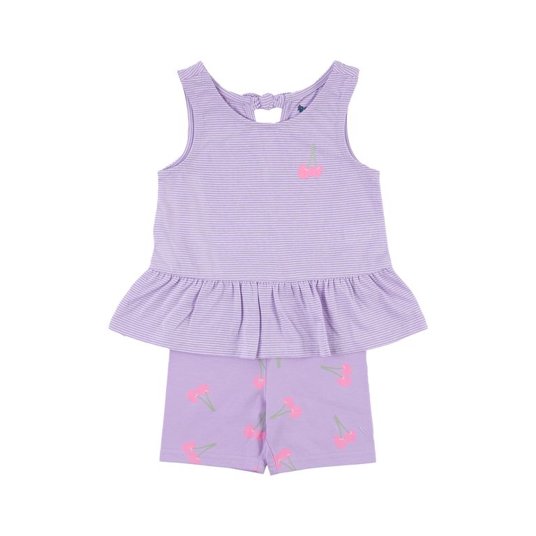 Conjunto Polo Vuelos Leggings Bebé Niña