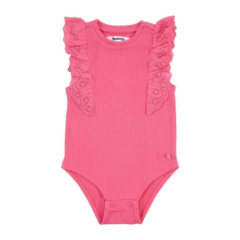 Body Macrame Manga Corta Bebé Niña