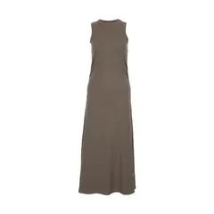 REDWOOD - WEB VESTIDO RIB LARGO ARRUCHADO OLIVE S
