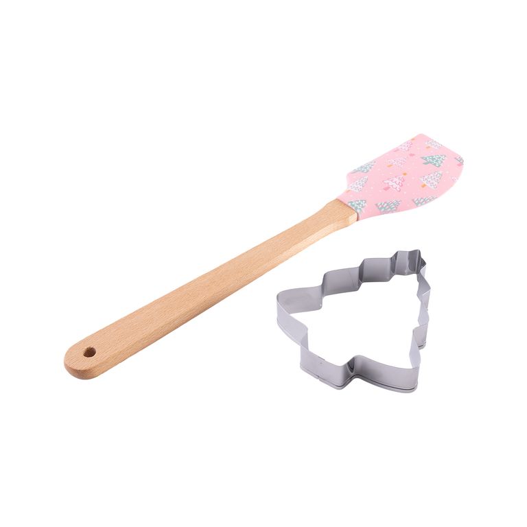 Espátula Navideña con Cortador