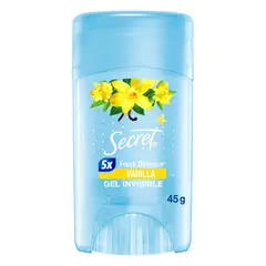 SECRET - Antitranspirante Gel Secret Vainilla Envase 45 g