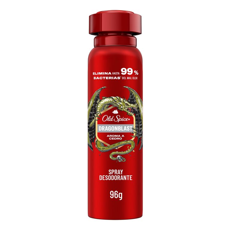 Desodorante en Spray Old Spice Dragón Cedro Envase 150 mL