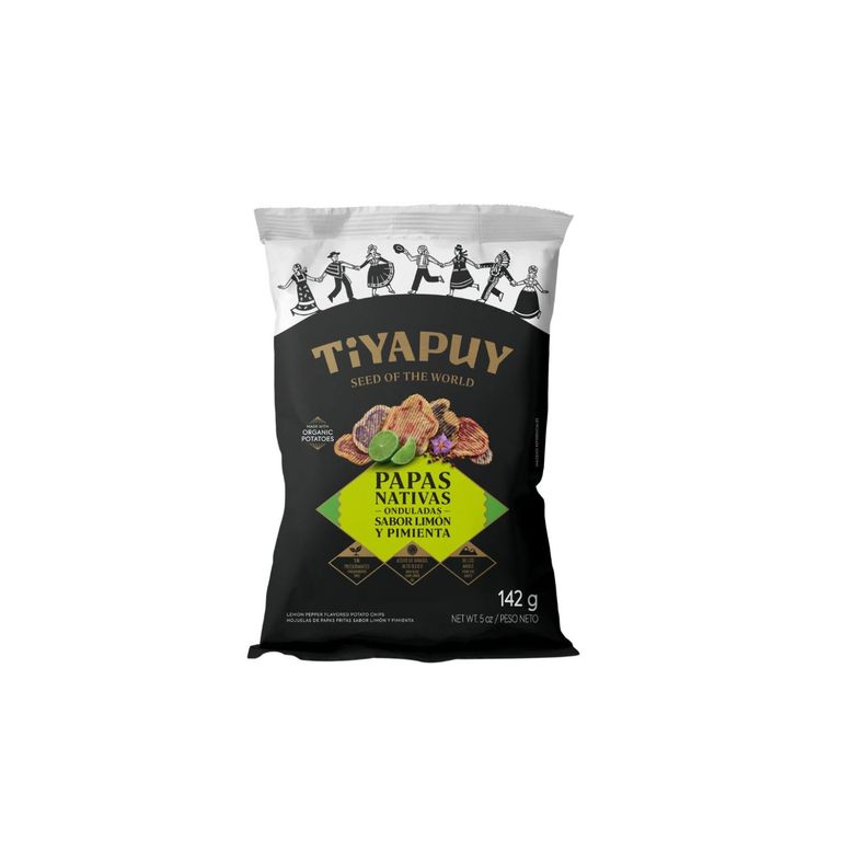 Papas Nativas Tiyapuy Limón Pimienta Bolsa 142 g