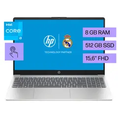 HP - Laptop HP 15-fd0131la Intel® Core™ i3-N305  8 GB 512 GB SSD 15.6" FHD Pantalla Touch Windows 11 Home