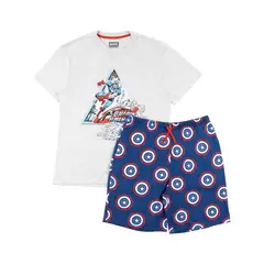 undefined - Pijama Corta Capitn America Hombre