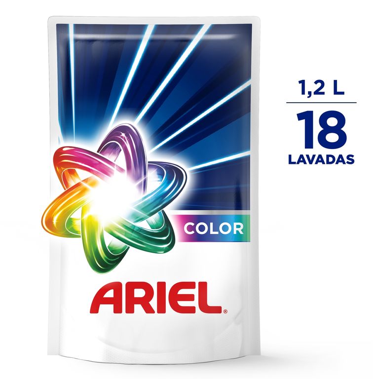Detergente Líquido Ariel Color Doypack 1.2 L