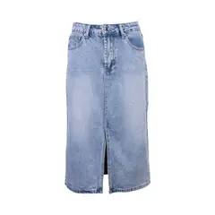 undefined - WEB FALDA JEAN MIDI WHITE L