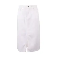 REDWOOD - WEB FALDA JEAN MIDI WHITE L