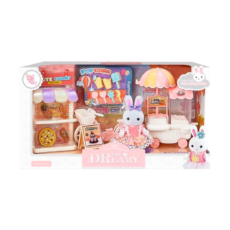Cute Rabbit Outdoor Dessert Car Set