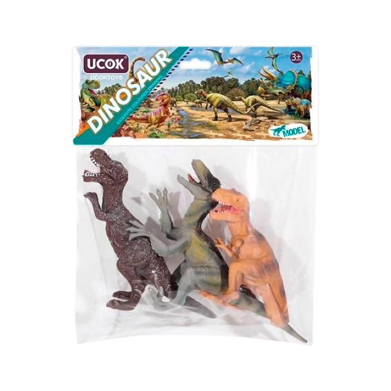 Blister 3 Dinosaurios 22 cm