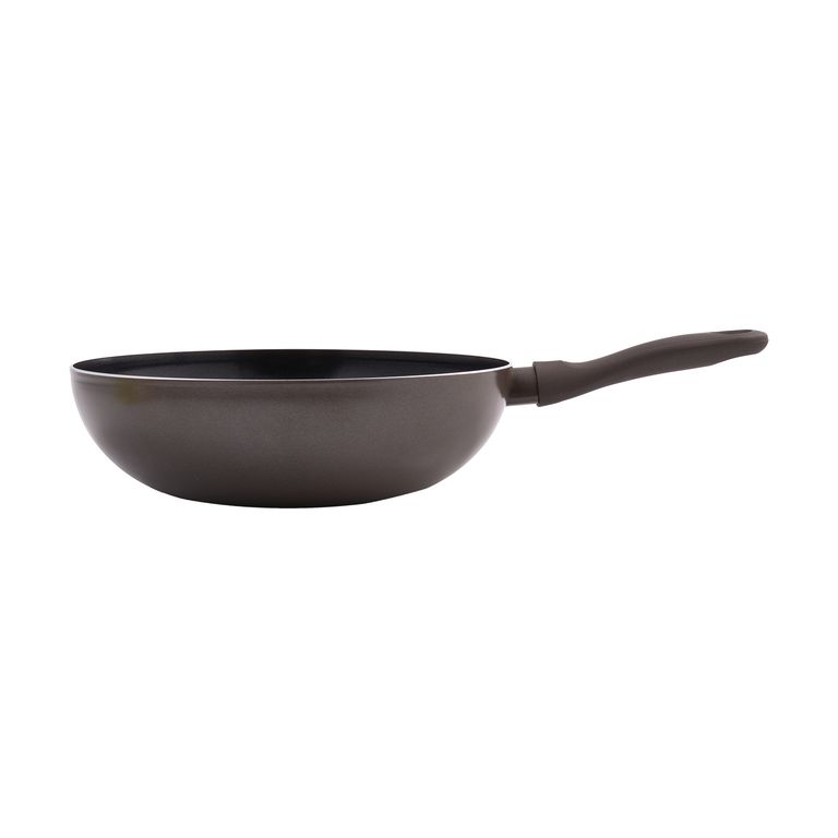 Wok Stahltek Antiadherente Taupe 28 cm