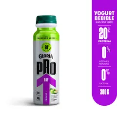 GLORIA PRO - Yogurt Bebible Gloria Pro Day Sabor Manzana Verde Botella 300 g