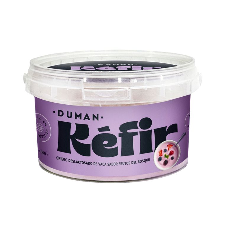 Yogurt Duman Kéfir Tipo Griego Frutos del Bosque Envase 500 g
