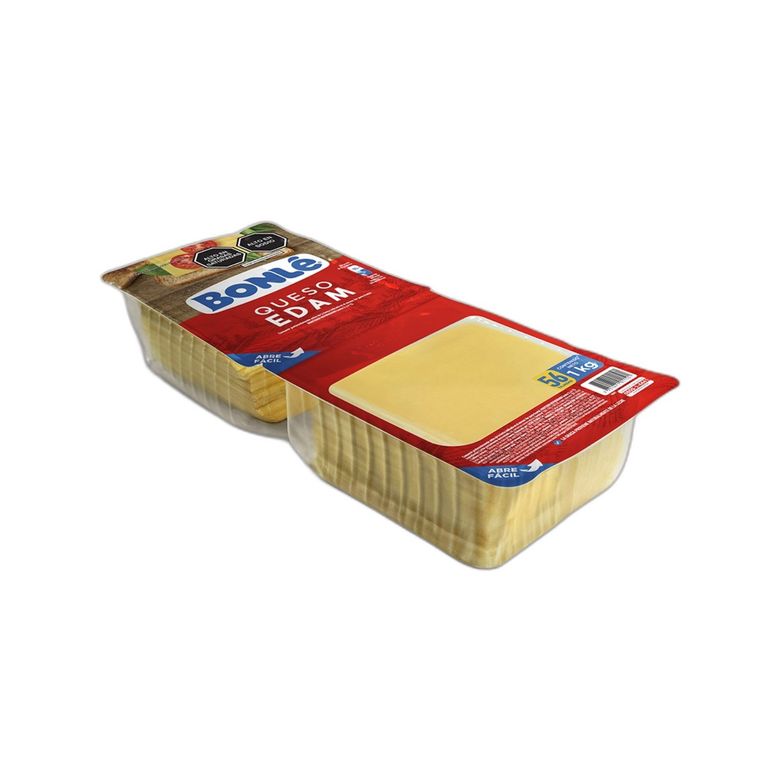 Queso Edam Bonle en Tajadas Empaque 1 Kg