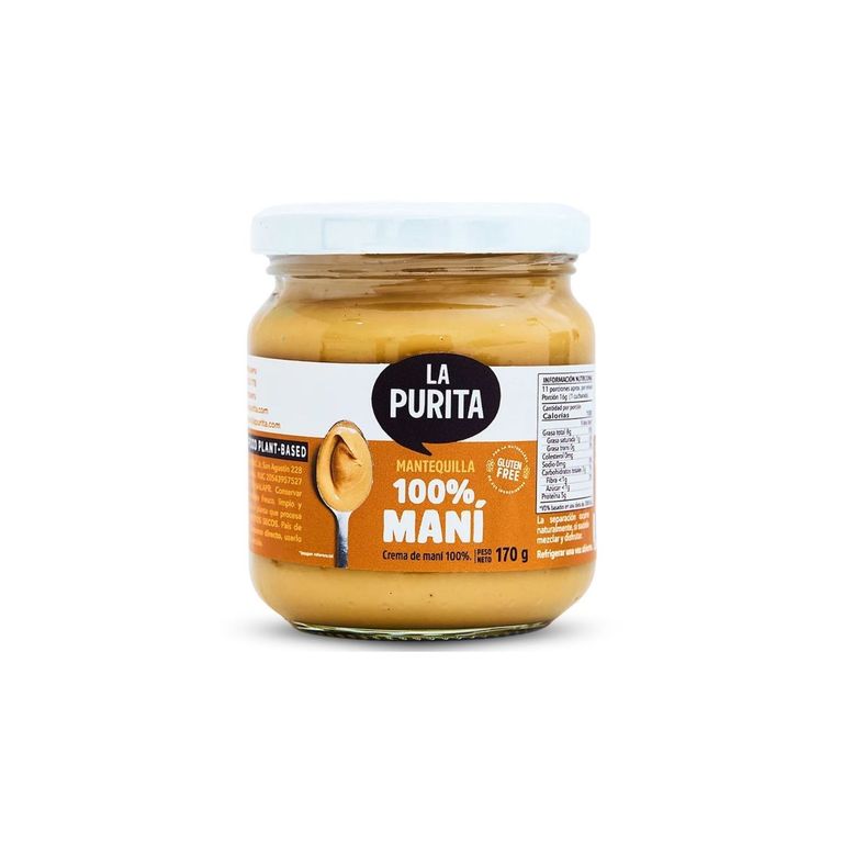 Mantequilla de Maní La Purita Pote 170 g