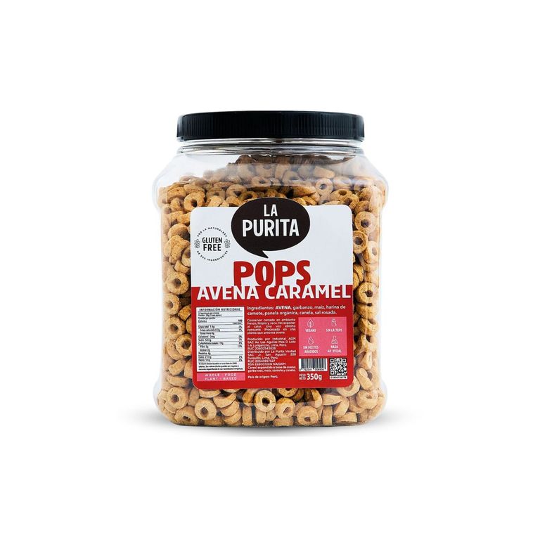 Cereal La Purita Avena Caramel Envase 350 g