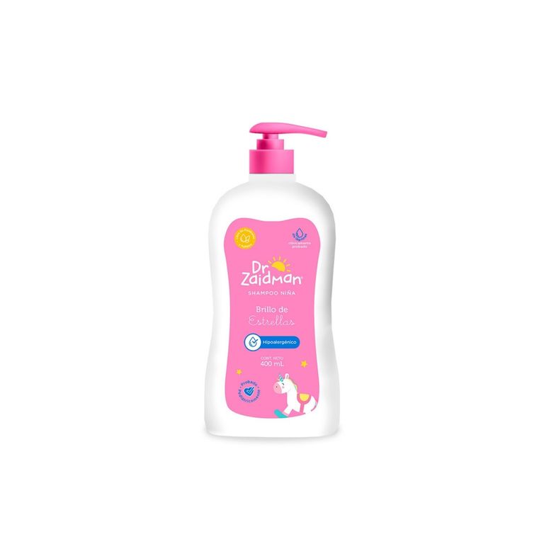 Shampoo Dr Zaidman Niña Brillo de Estrellas Envase 400 mL