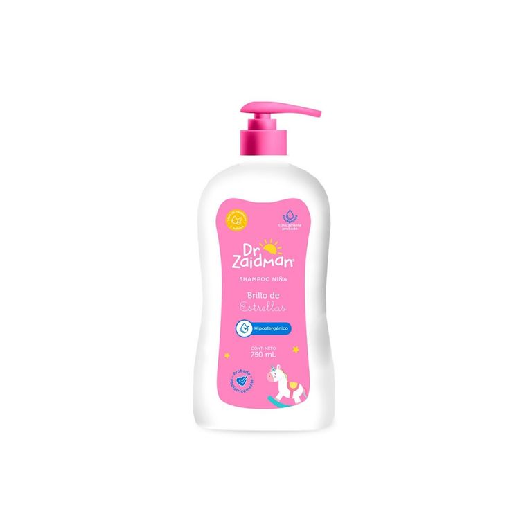 Shampoo Dr Zaidman Niña Brillo de Estrellas Envase 750 mL