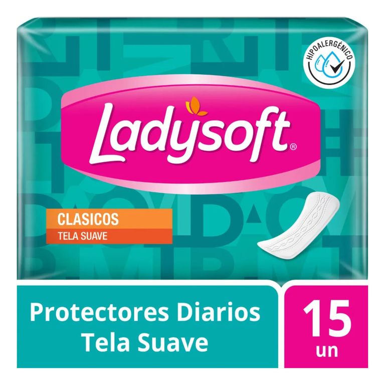Protectores Diarios Ladysoft Clásicos Empaque 15 Und